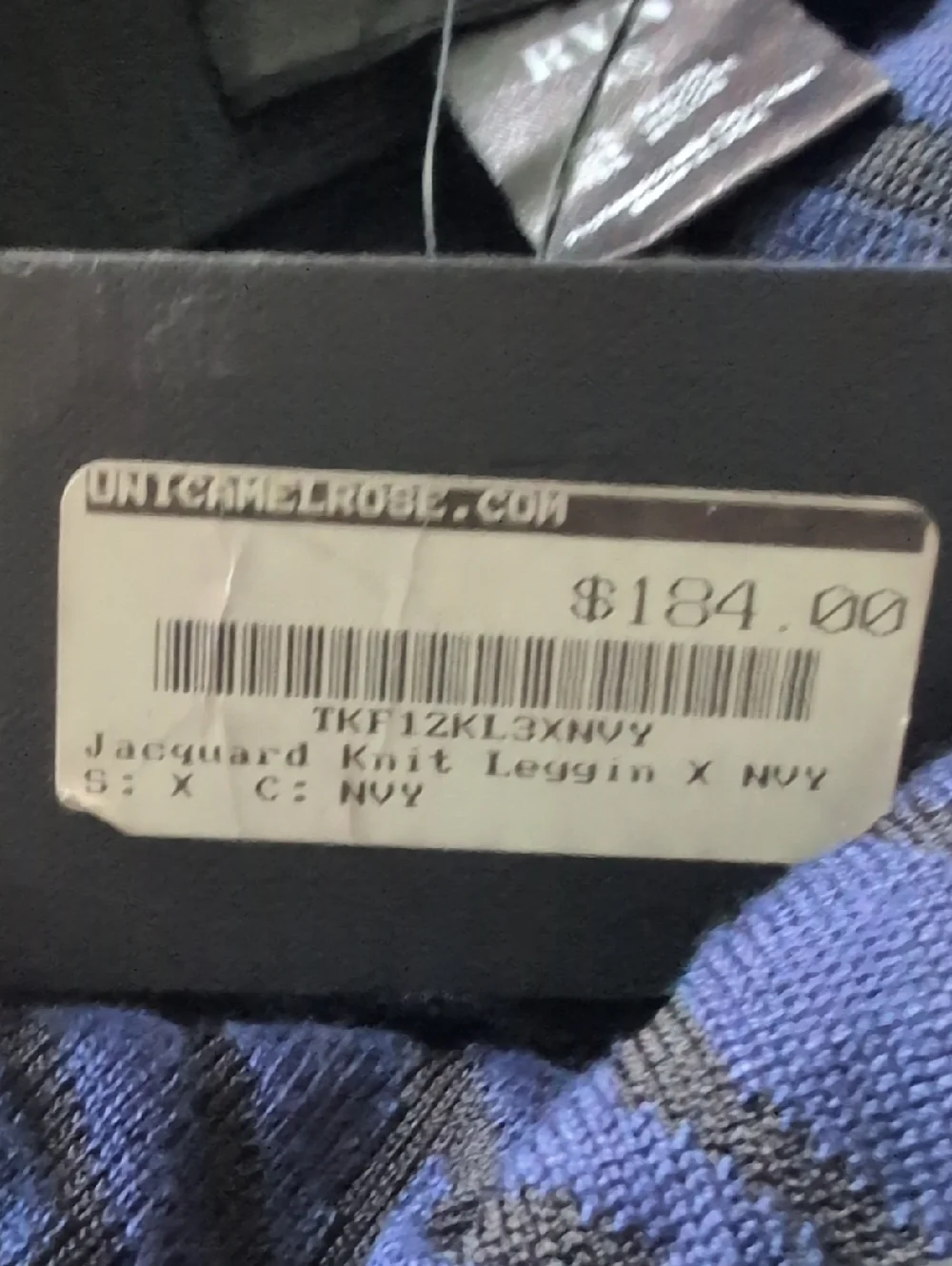 Rvn Graphic Jacquard Knit Textured Leggings NWT‎ Size XS